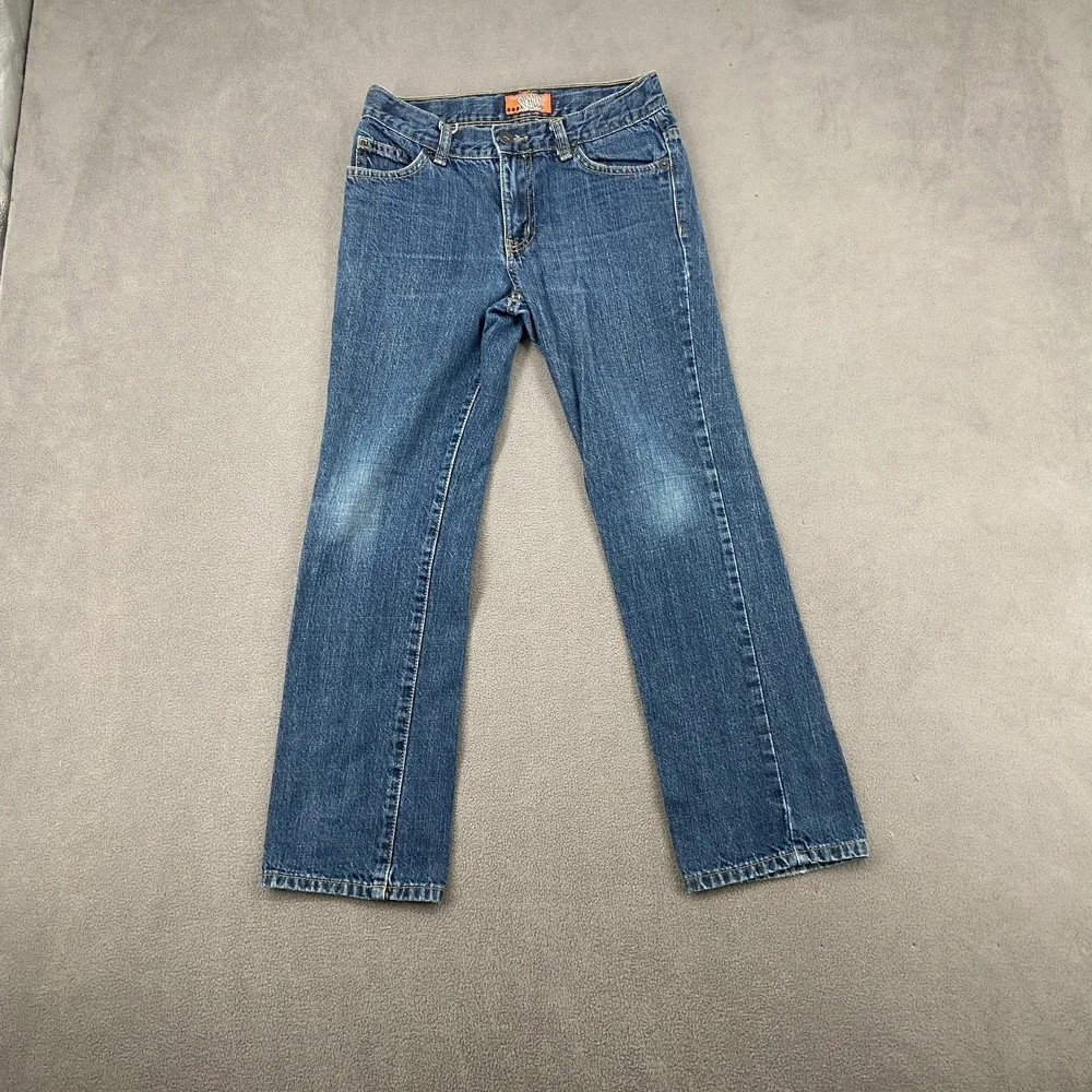 Old Navy Skinny Jeans Boys 10 Blue Denim Cotton Regular Medium Wash Whiskered